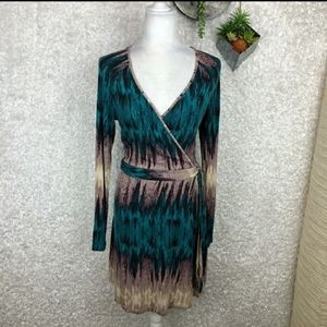 🎁 Tart ~ Gorgeous True Wrap Dress with Abstract, Elongating  Stripes